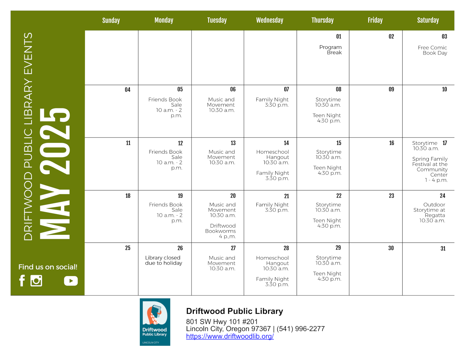 Monthly Events